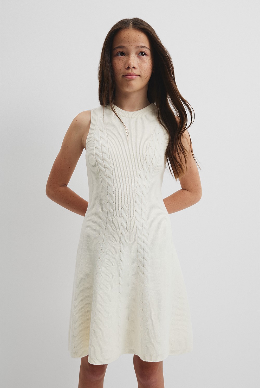 Teen Cable Knit Dress