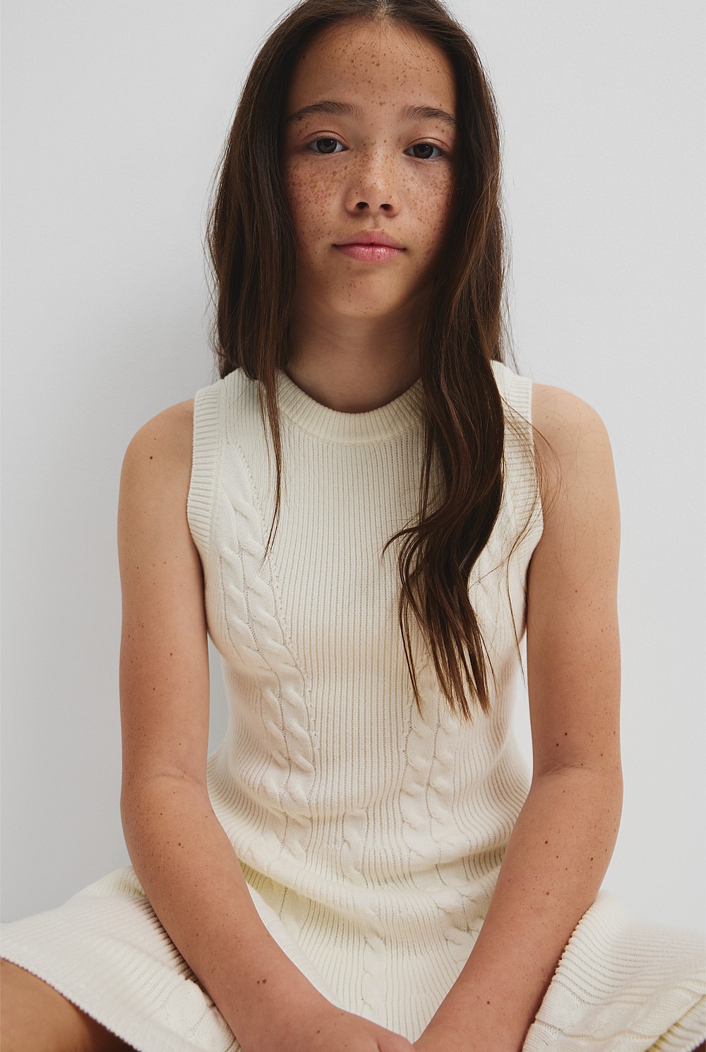 Teen Cable Knit Dress
