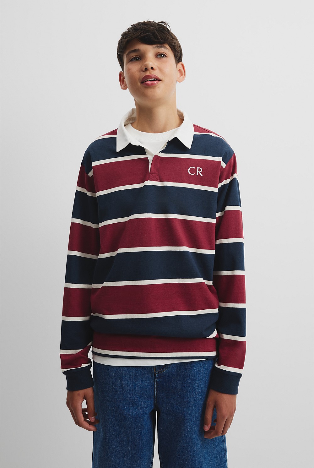 Teen Long Sleeve Rugby T-Shirt