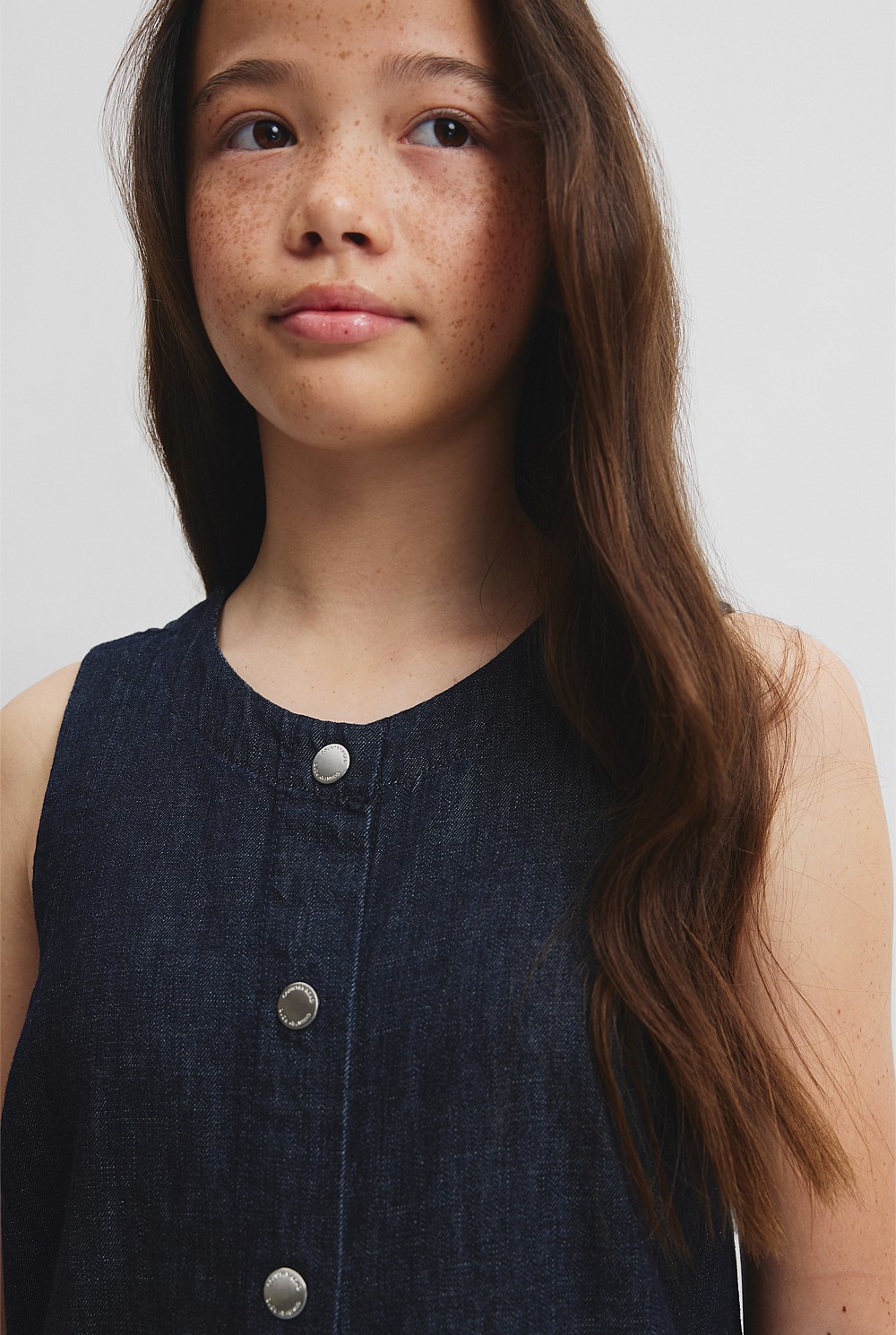 Teen Denim Shift Dress