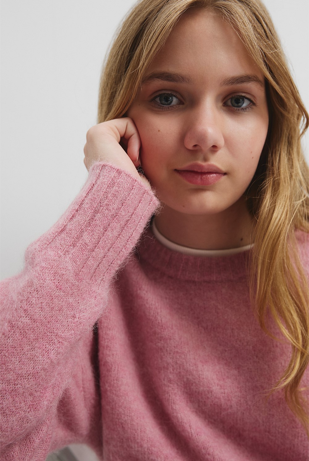 Teen Fluffy Knit Pullover