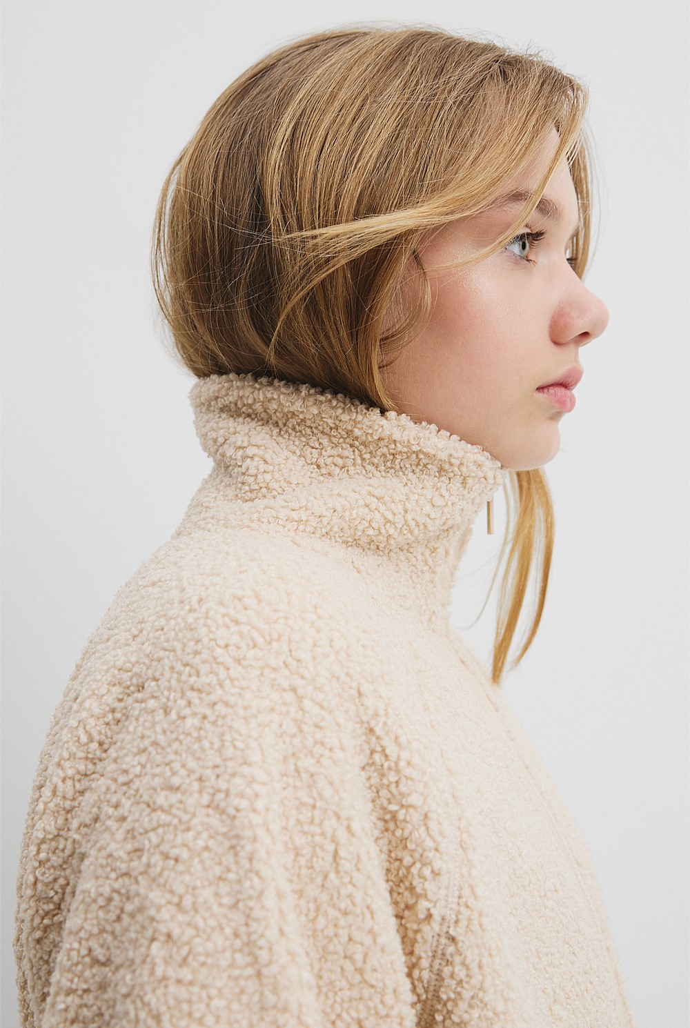 Teen Sherpa Zip Through Jacket