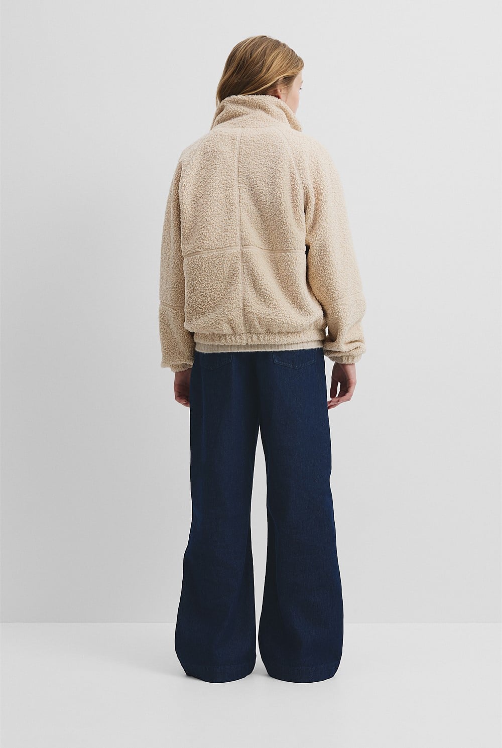 Teen Sherpa Zip Through Jacket