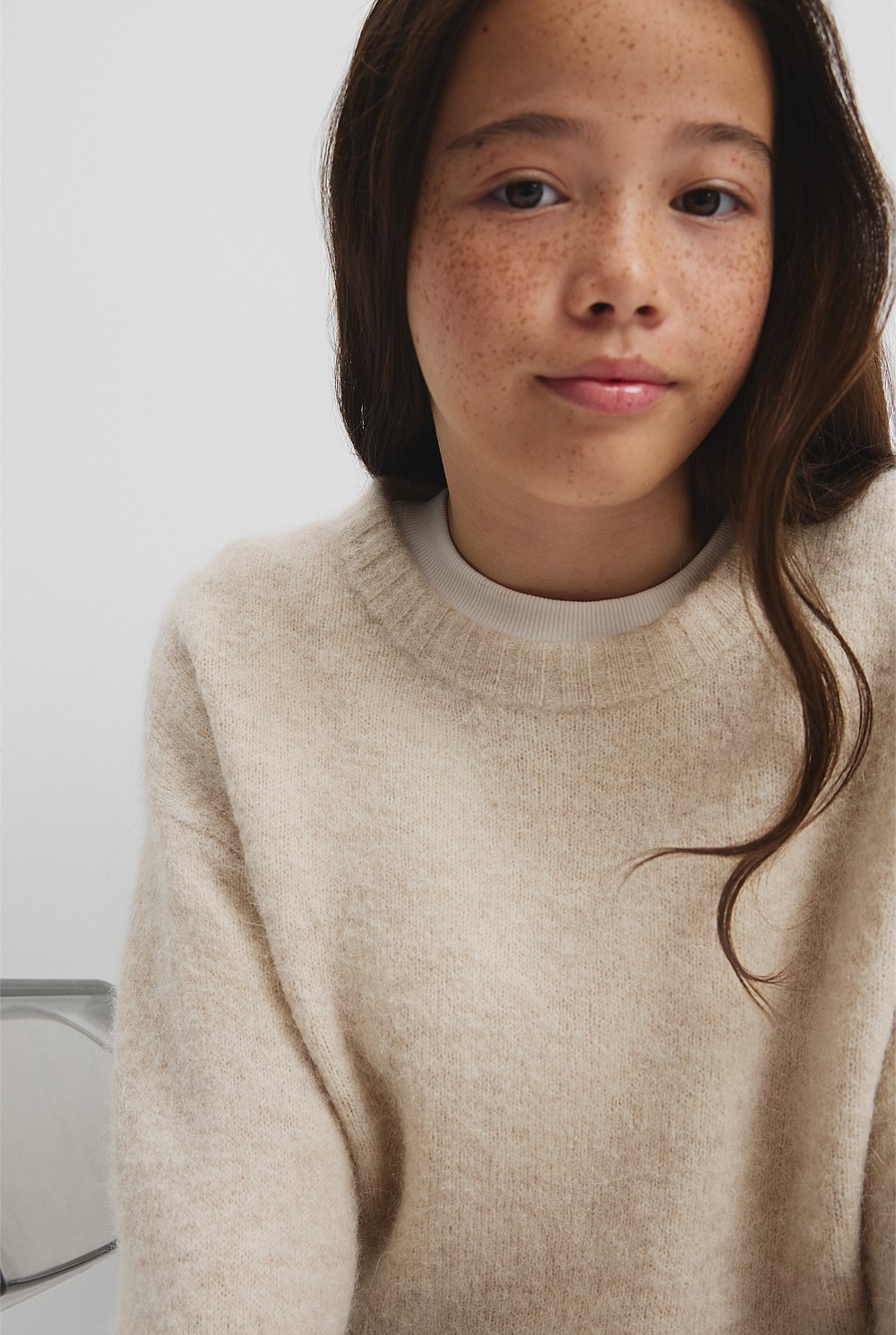 Teen Fluffy Knit Pullover