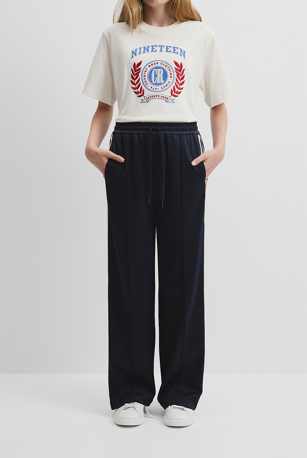 Teen Wide Leg Track Pant