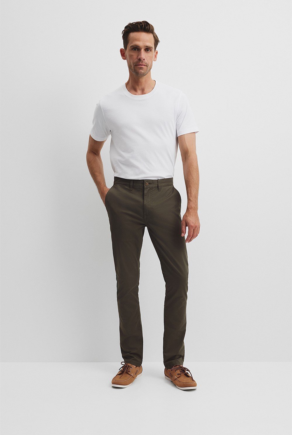 Australian Cotton Slim Fit Stretch Chino