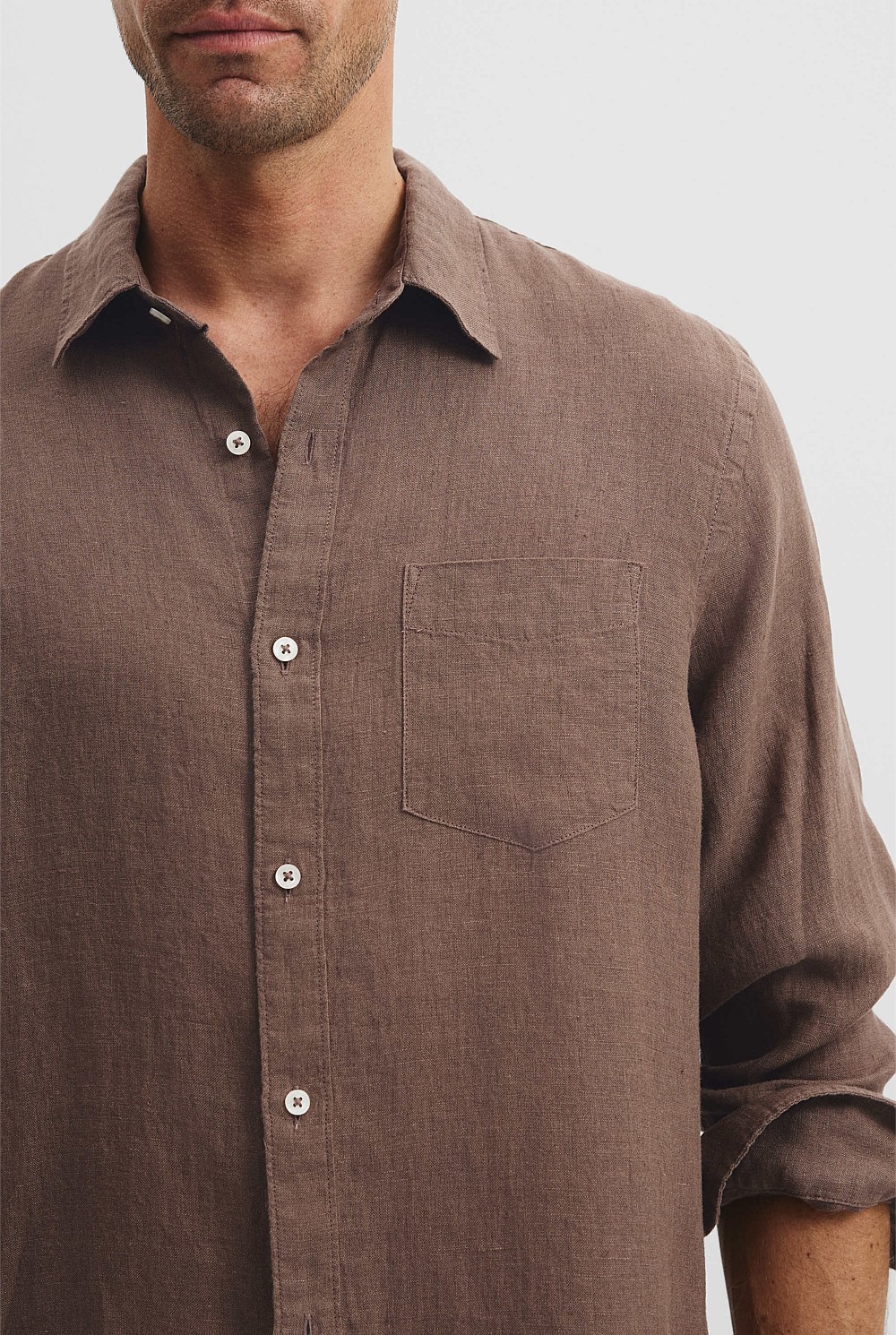 Regular Fit Organically Grown Linen Shirt
