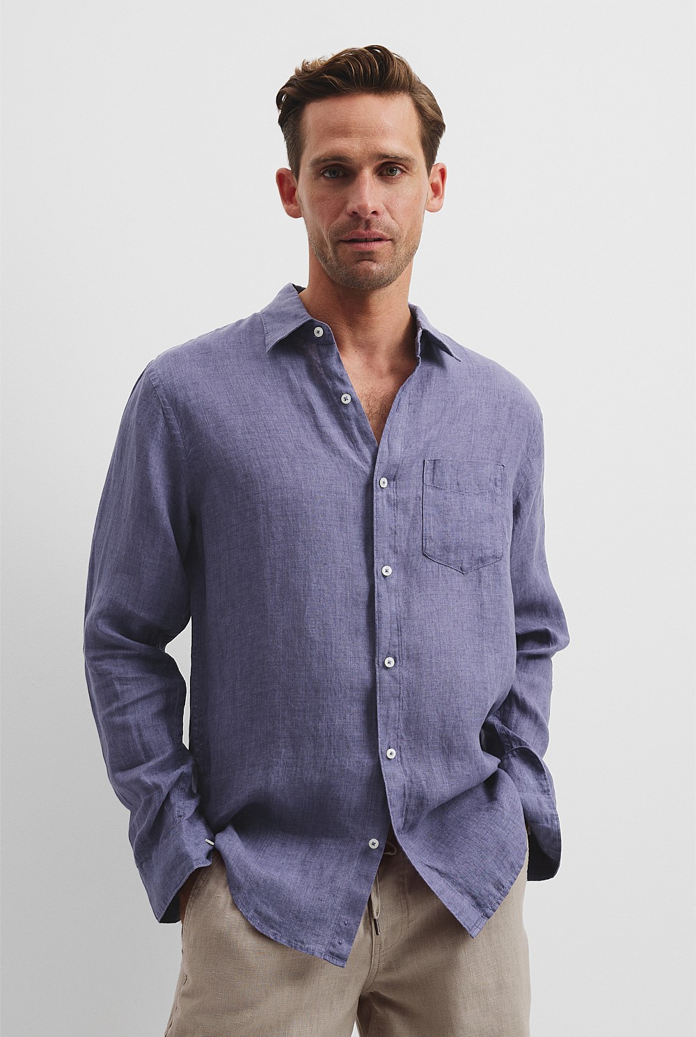 Regular Fit Organically Grown Linen Shirt