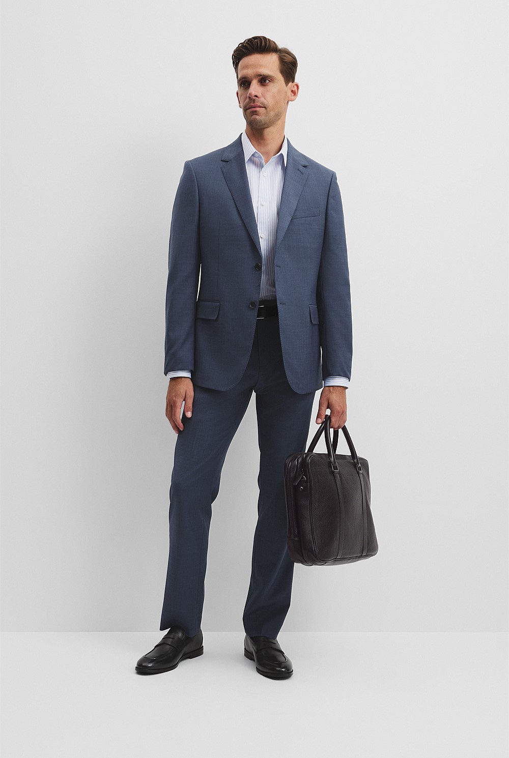 Single Breasted Wool Blend Jacket