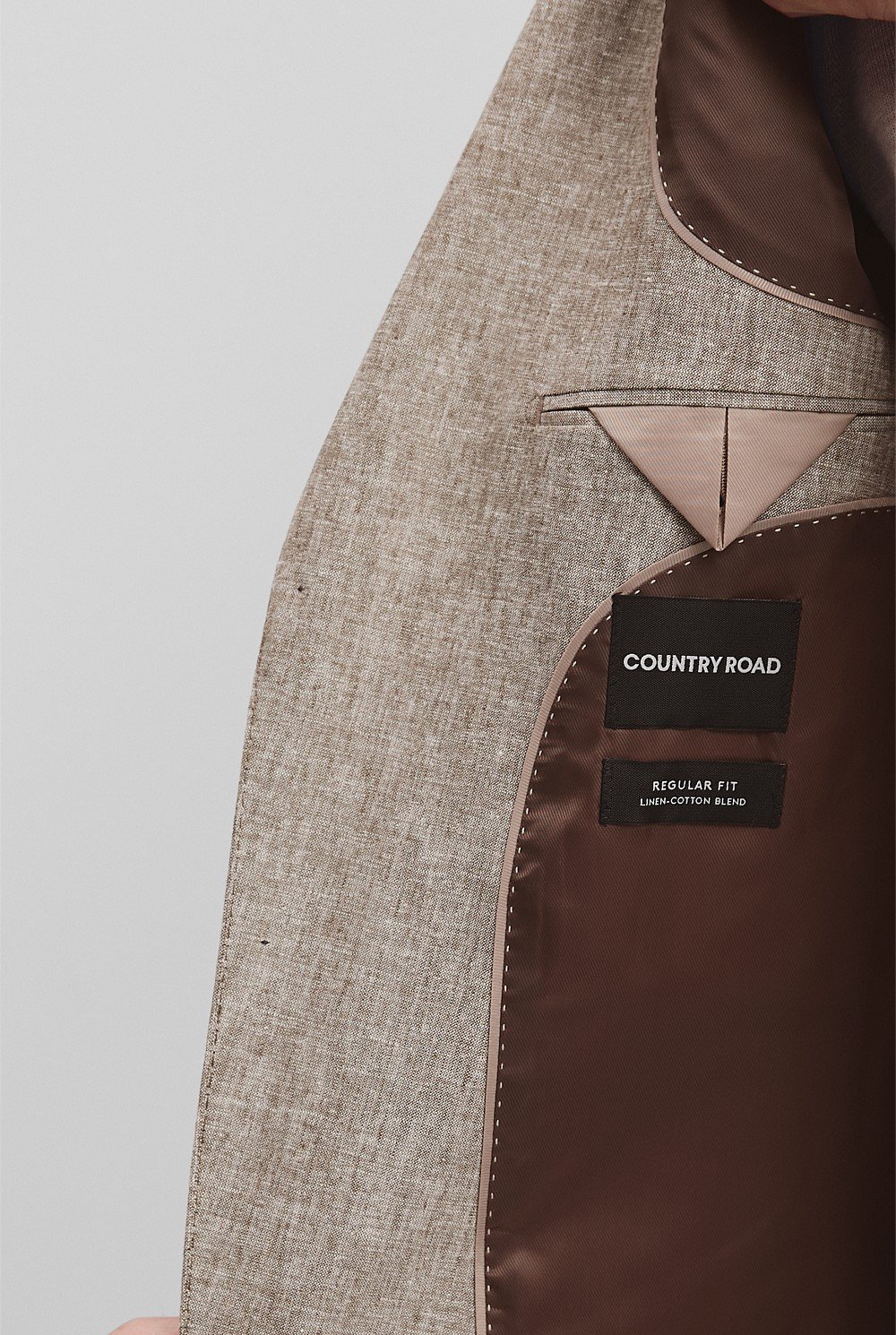 Regular Linen Cotton Textured Jacket
