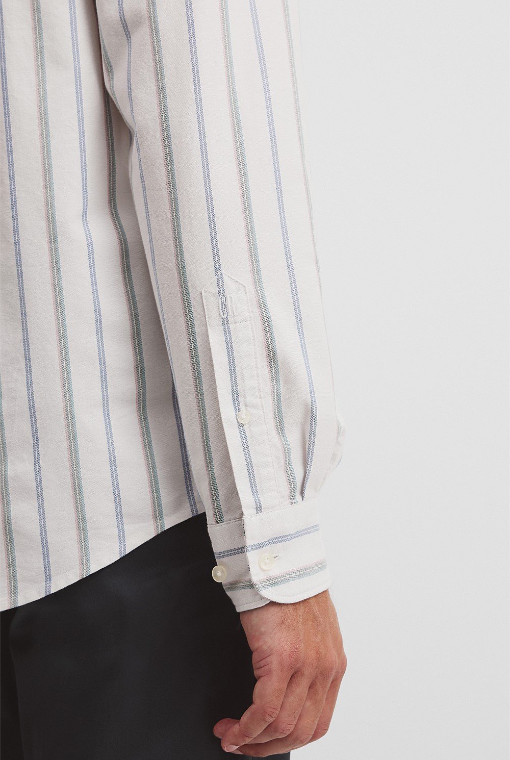 Long Sleeve Reg Gec Oxf Strap Shirt