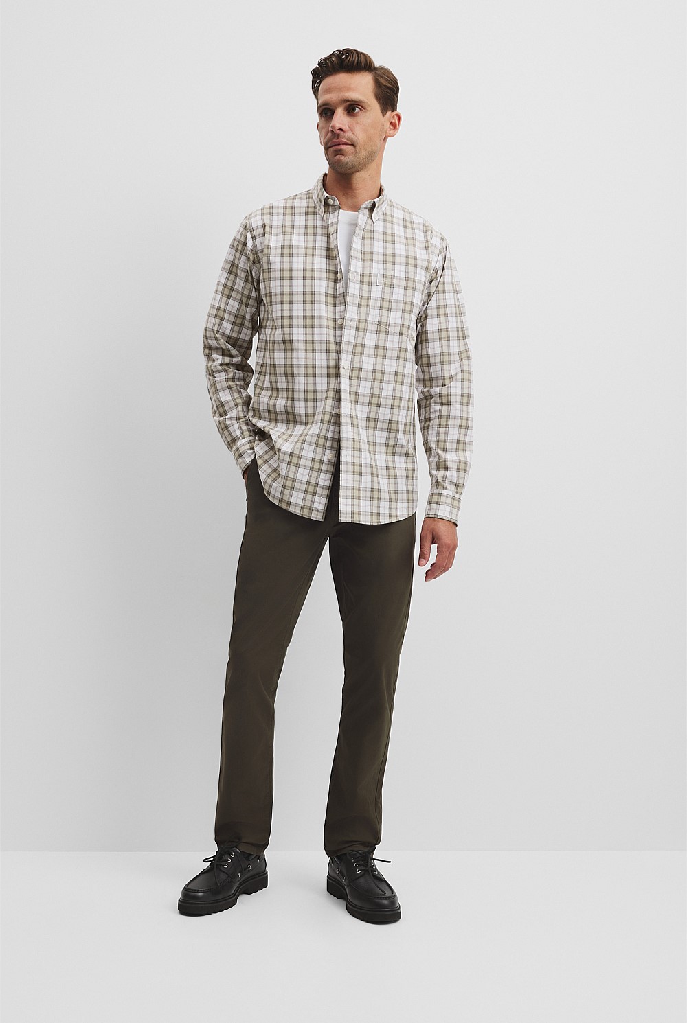 Regular Fit Cotton Check Shirt