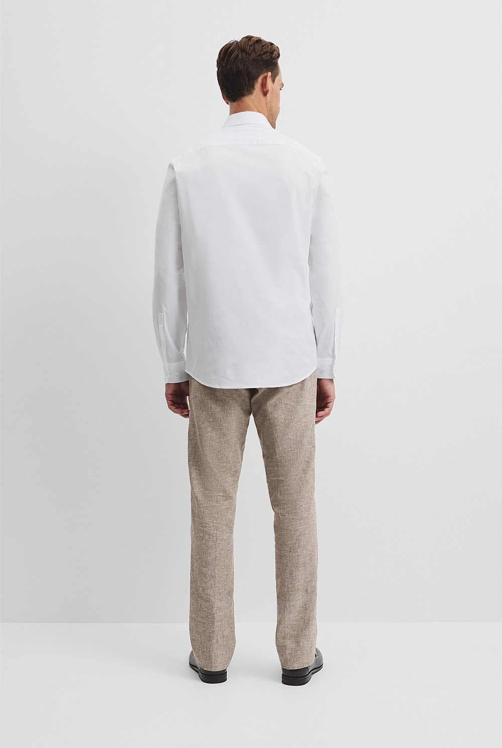 Long Sleeve Slim Fit Cotton Stretch Shirt