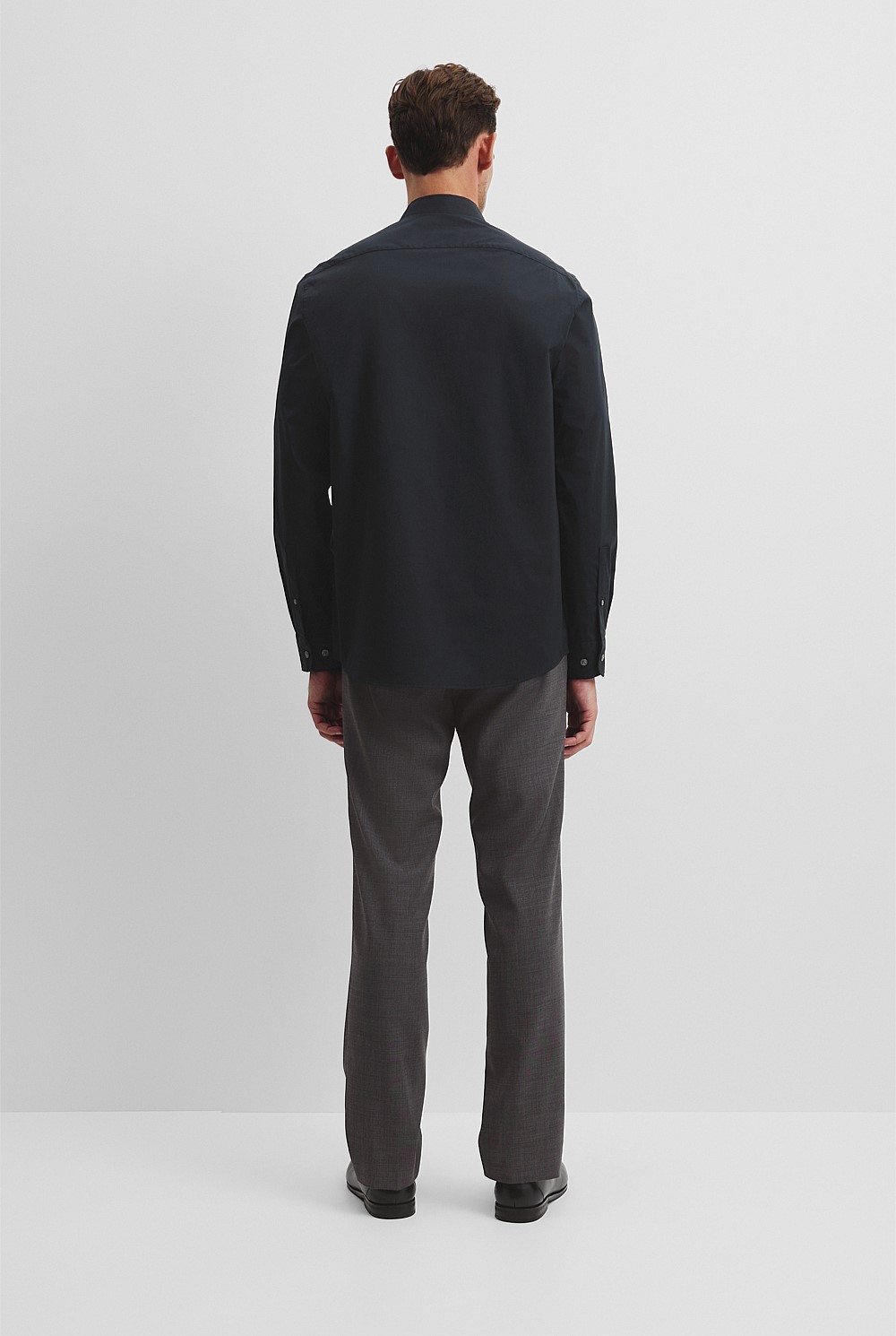 Long Sleeve Slim Fit Cotton Stretch Shirt