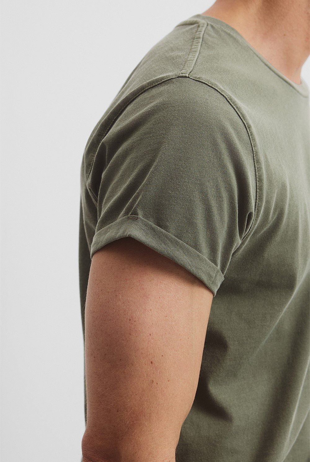 Australian Cotton Longline Garment Dye T-Shirt