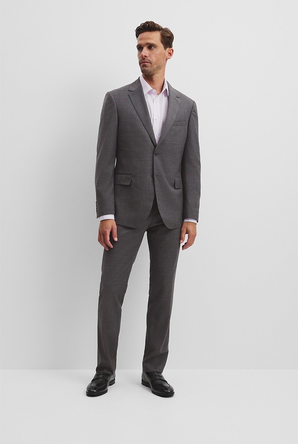 Single Breasted Wool Blend Jacket