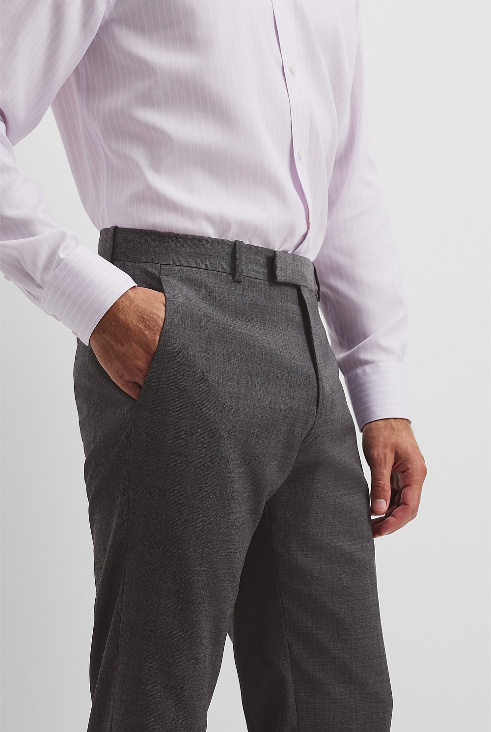 Regular Wool Blend Pant