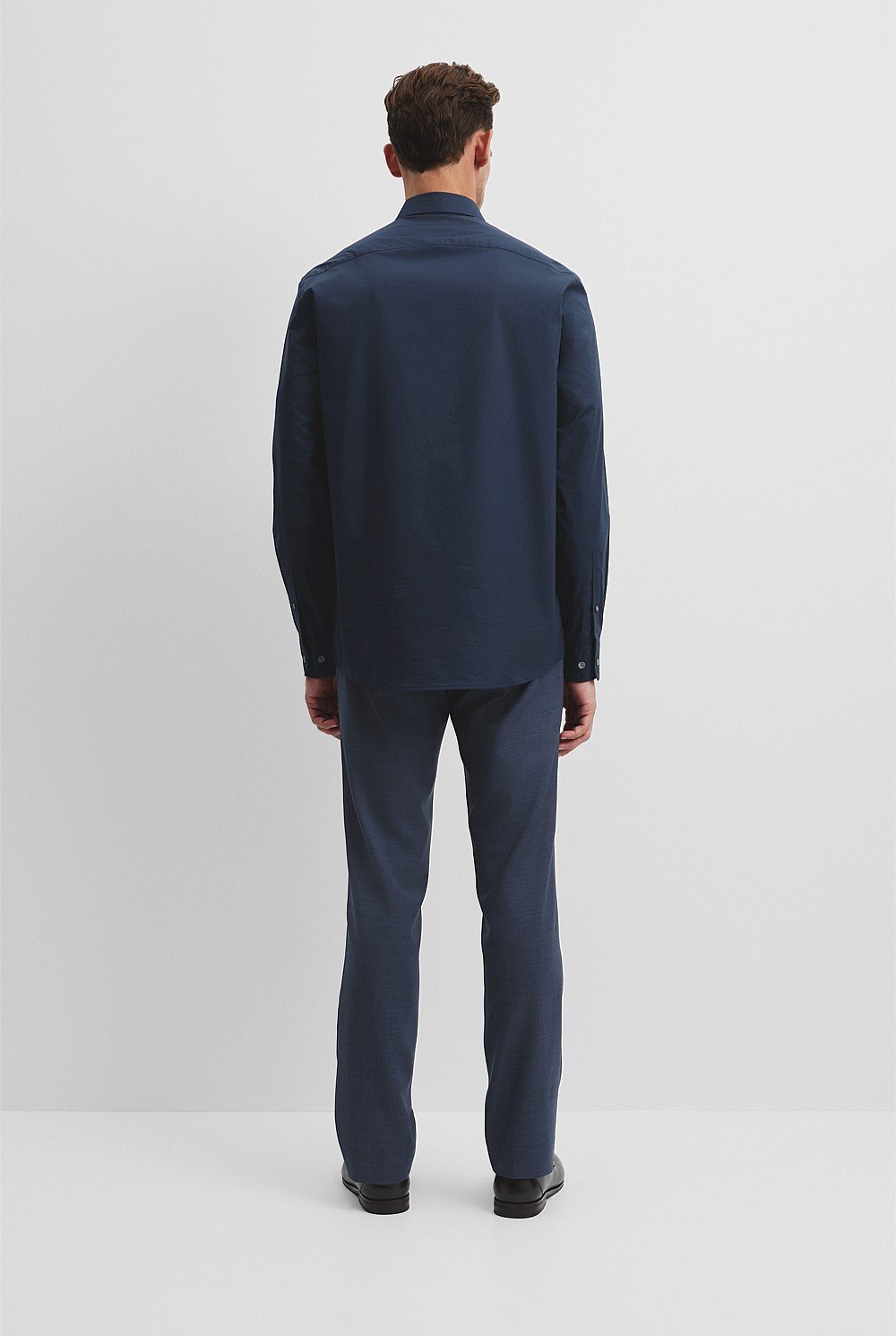 Long Sleeve Slim Fit Cotton Stretch Shirt