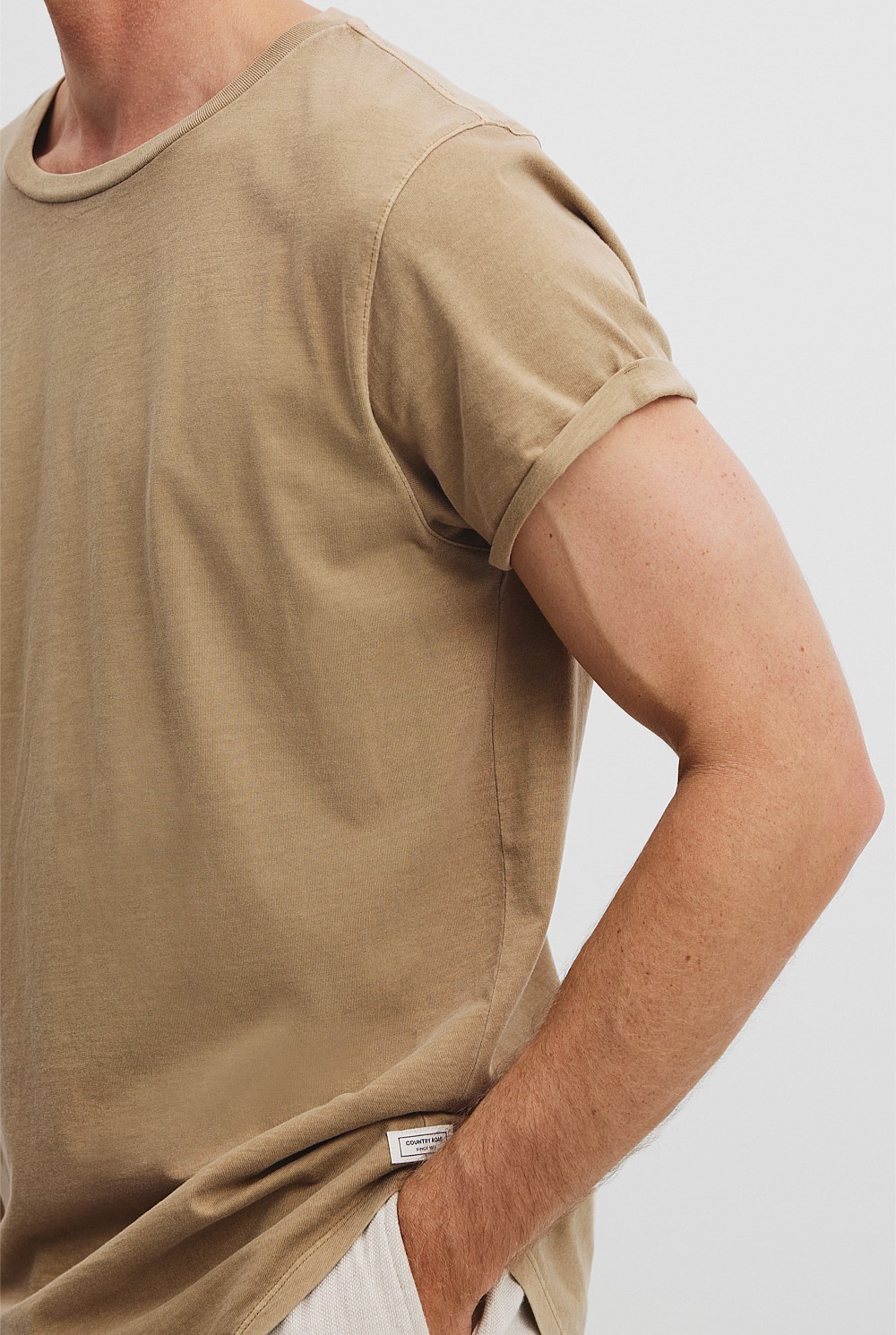 Australian Cotton Longline Garment Dye T-Shirt