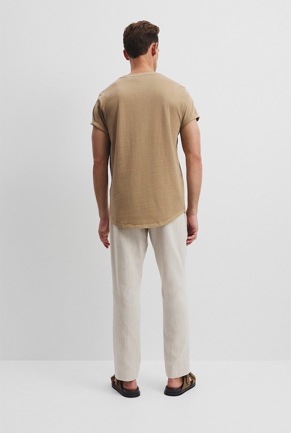 Australian Cotton Longline Garment Dye T-Shirt