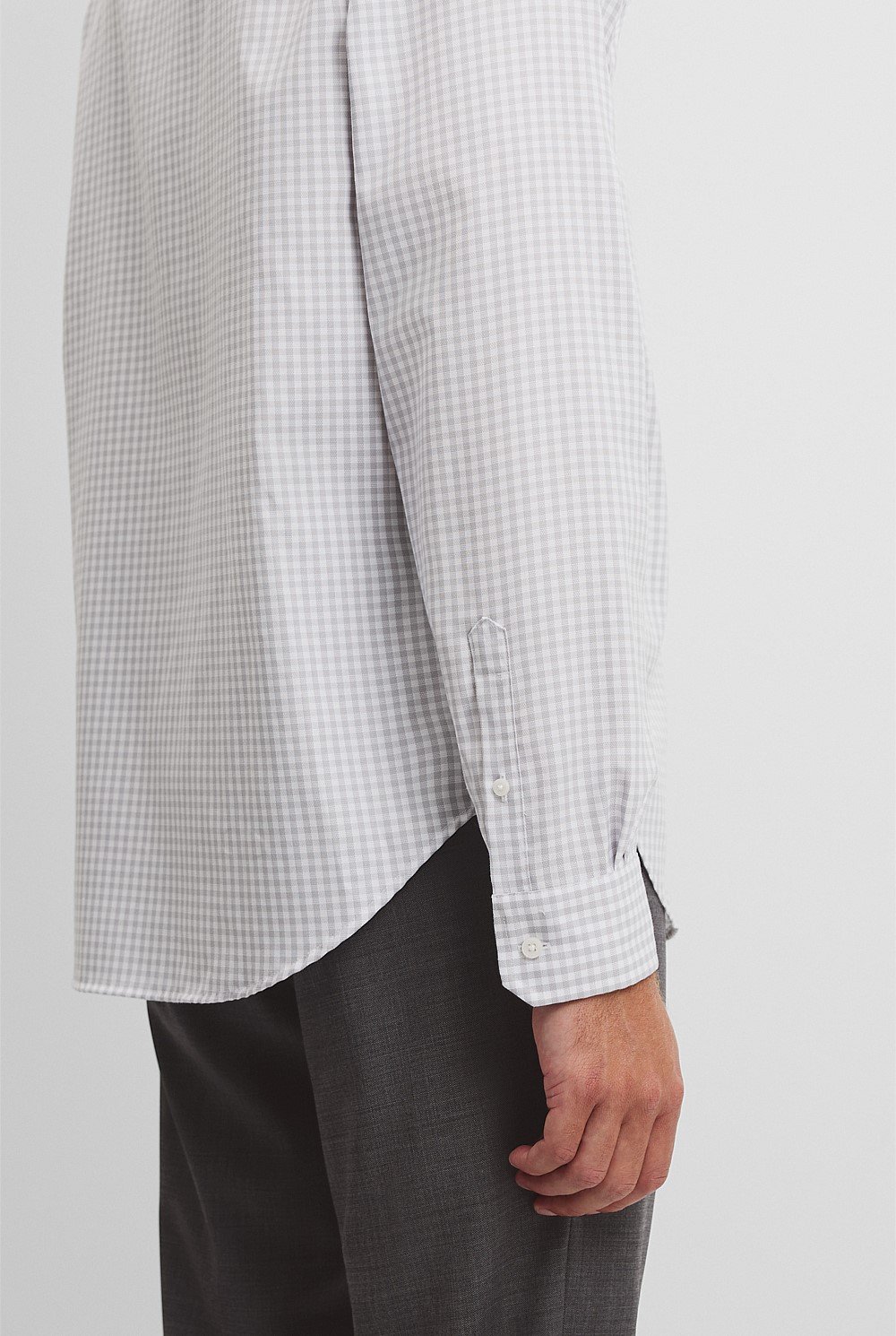 Regular Fit Gingham Travel Shirt