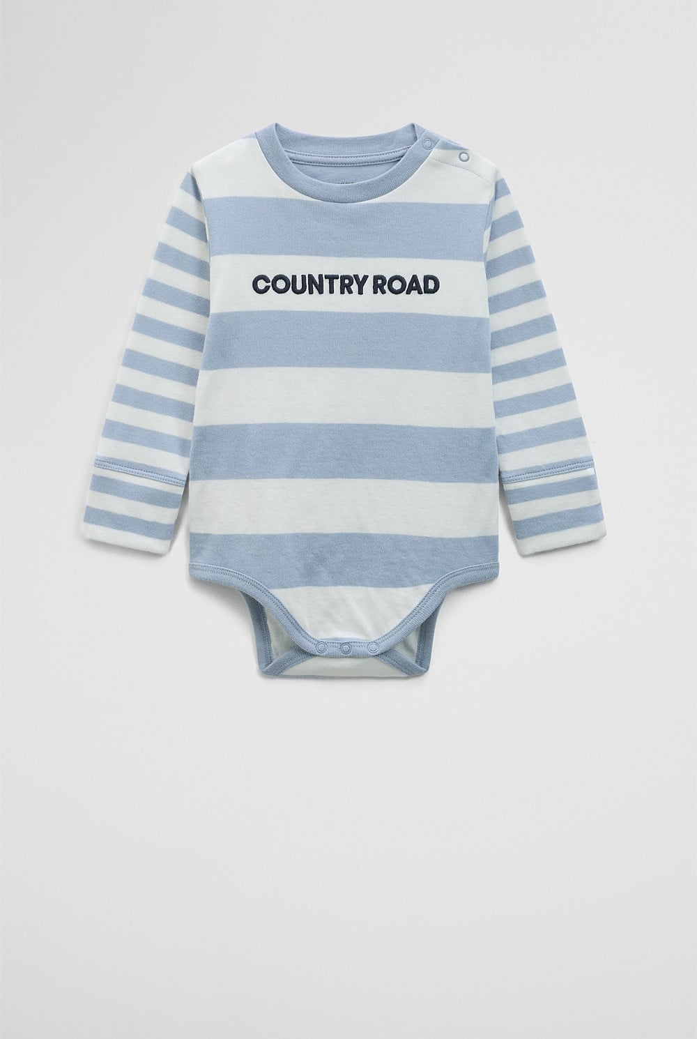 Spliced Stripe Long Sleeve Bodysuit
