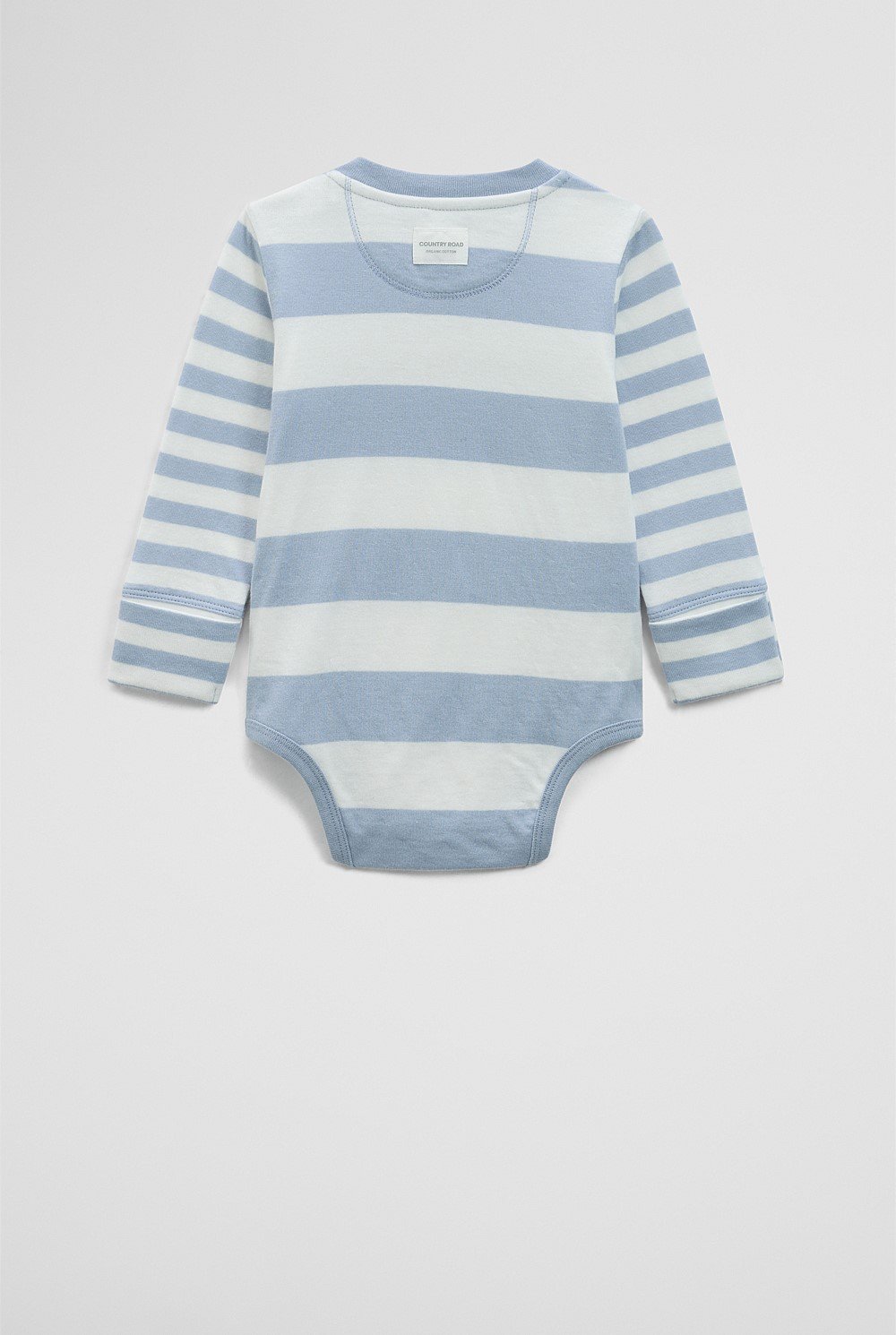 Spliced Stripe Long Sleeve Bodysuit