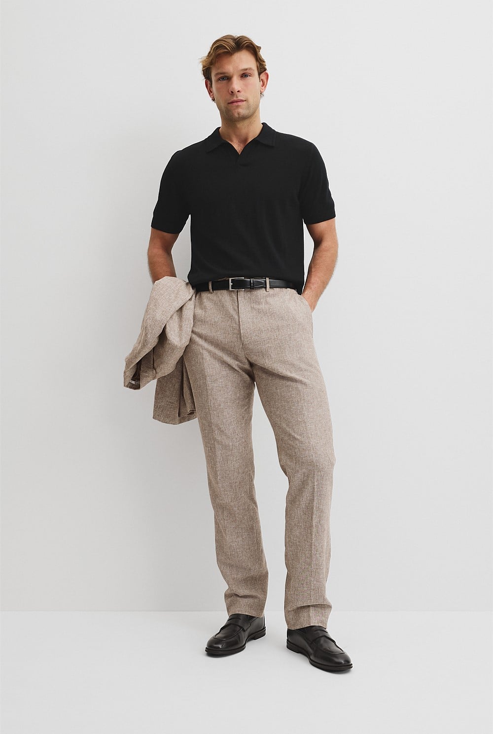 Australian Merino Short Sleeve Trophy Knit Polo