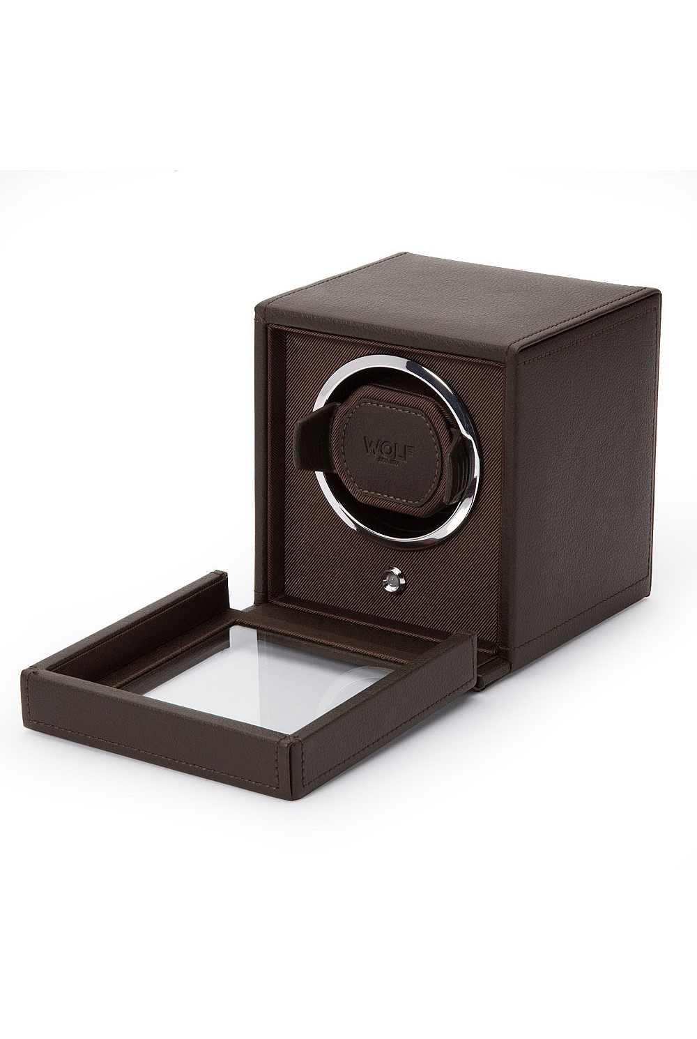 Cub Watch Winder With Cover Brown
