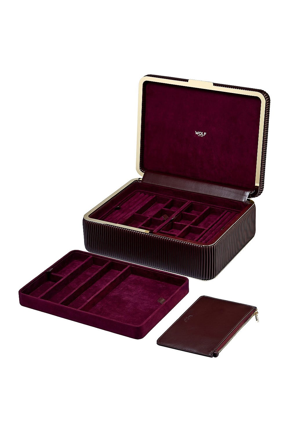 Bella Large Jewellery Box Bordeaux