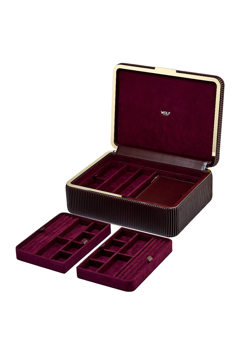 Bella Large Jewellery Box Bordeaux