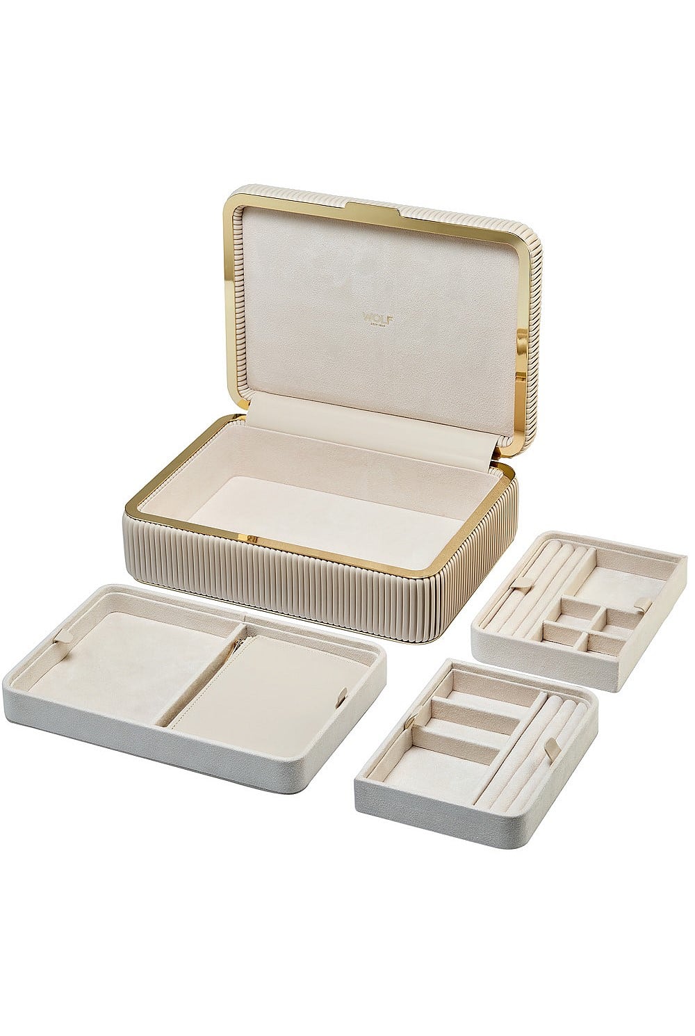 Bella Medium Jewellery Box Bone