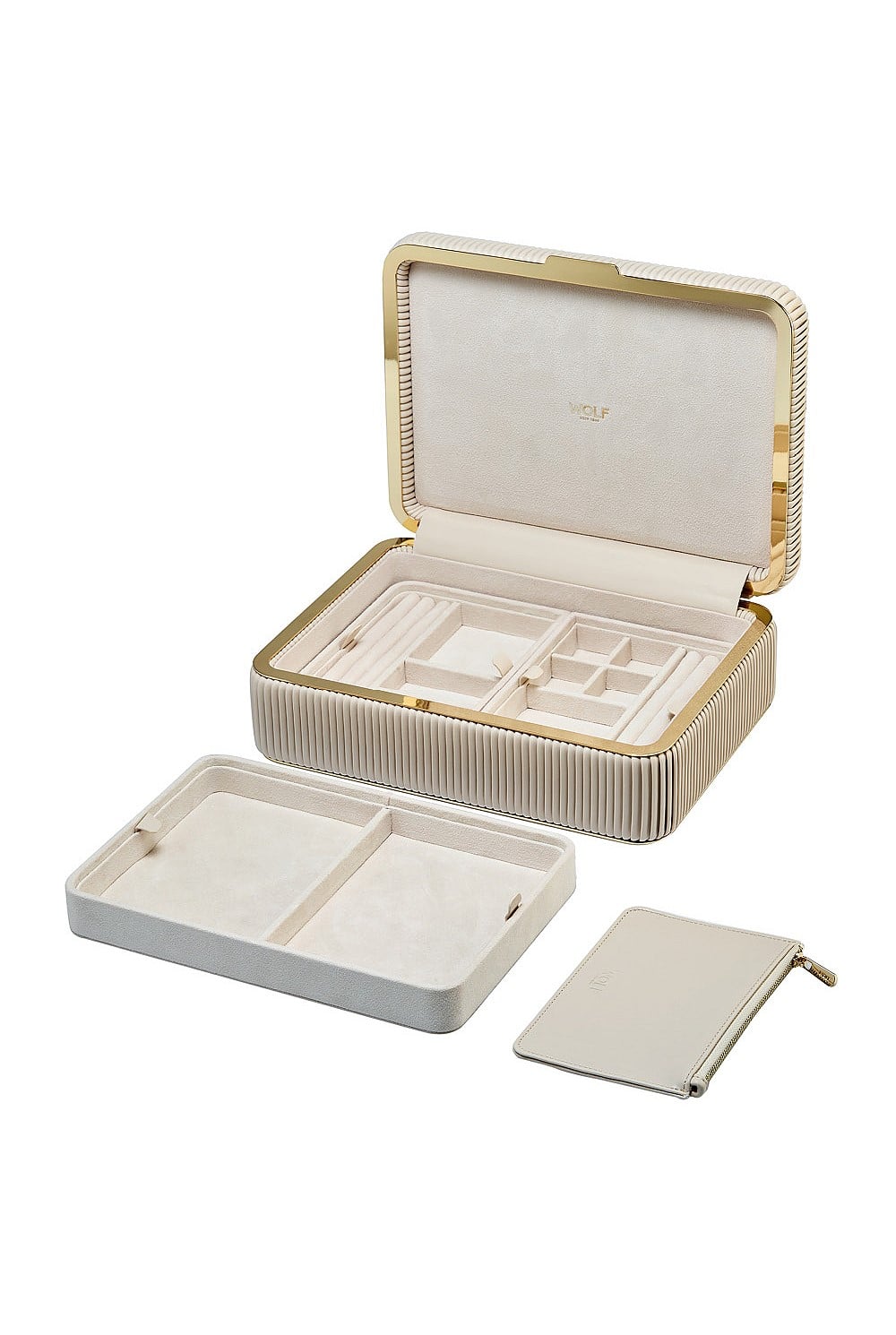 Bella Medium Jewellery Box Bone