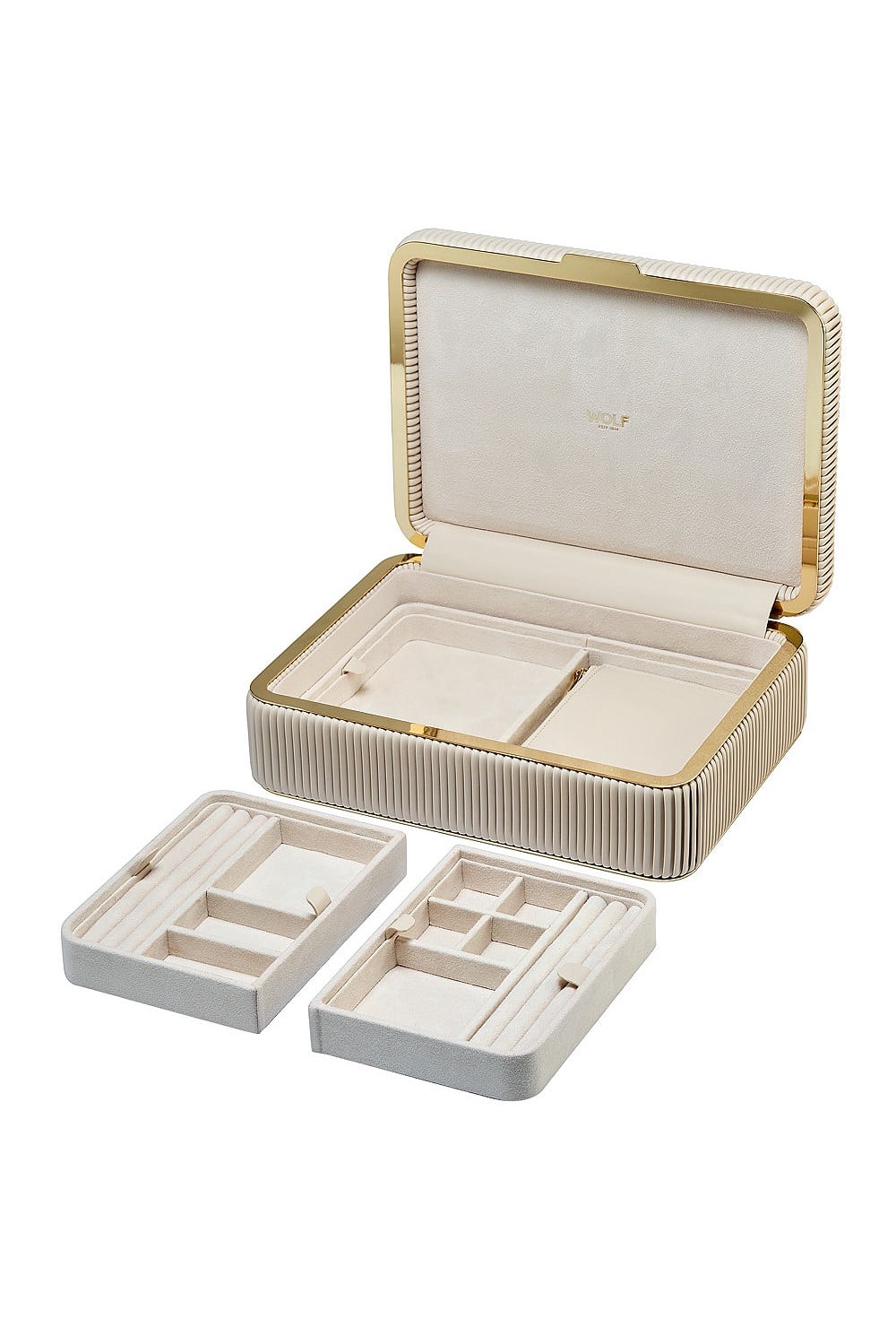 Bella Medium Jewellery Box Bone