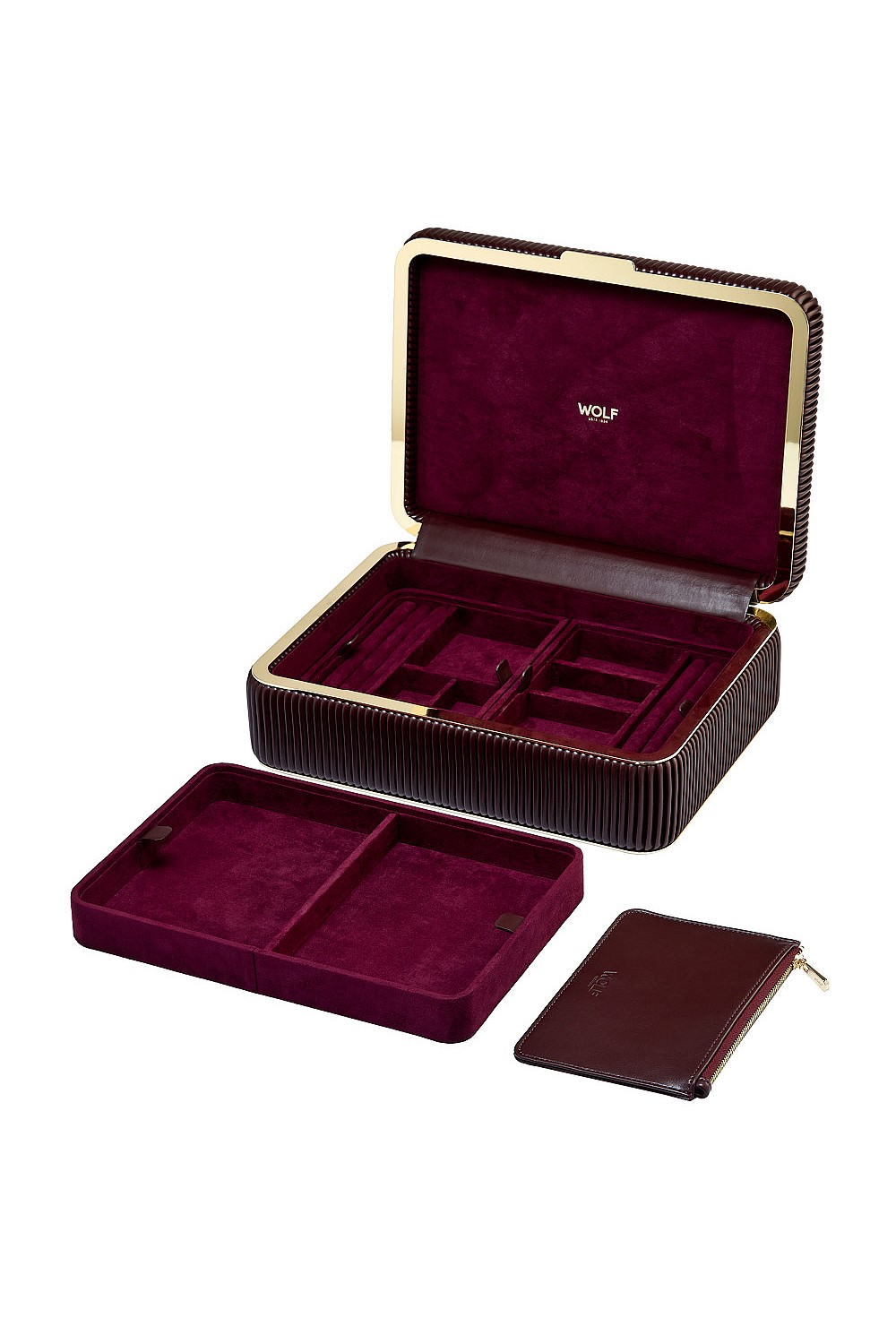 Bella Medium Jewellery Box Bordeaux
