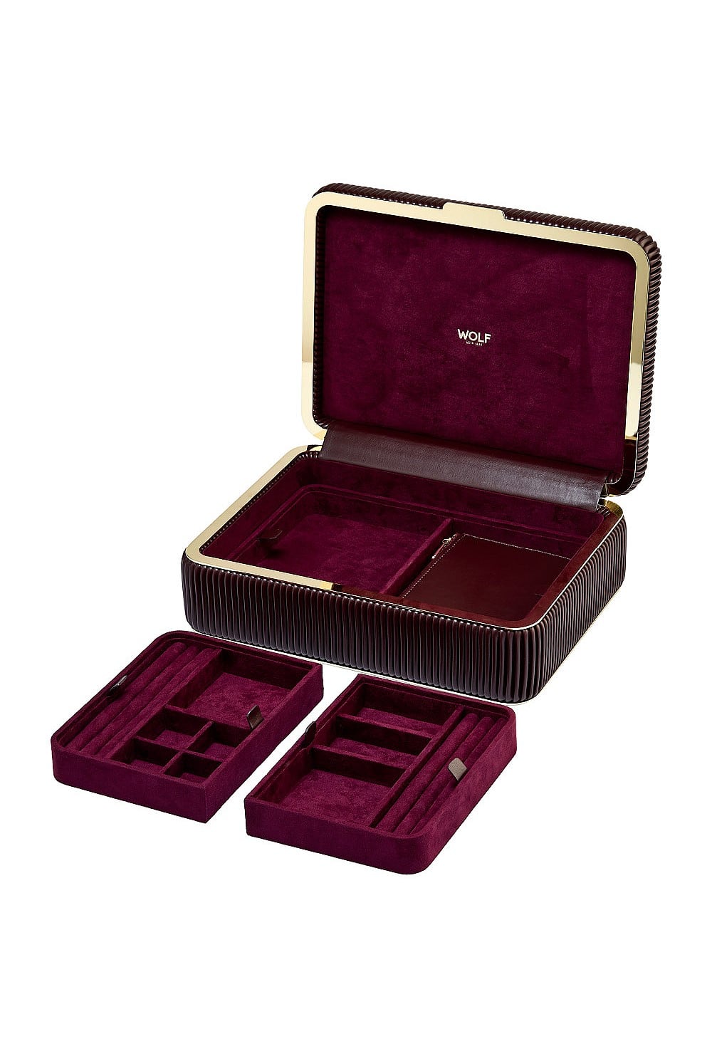 Bella Medium Jewellery Box Bordeaux