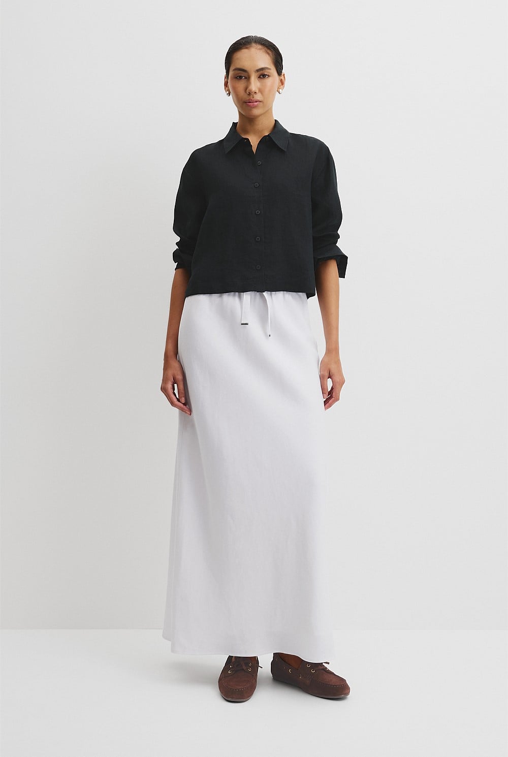 Crop Linen Shirt