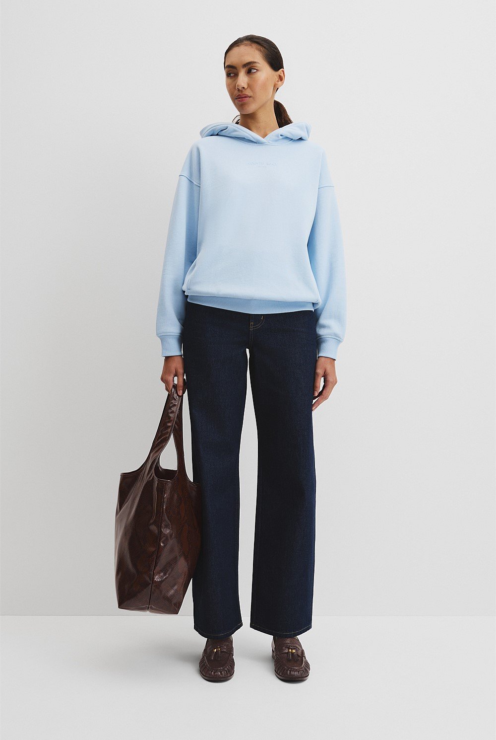 Australian Good Earth Cotton Pull Over Hooded Sweat