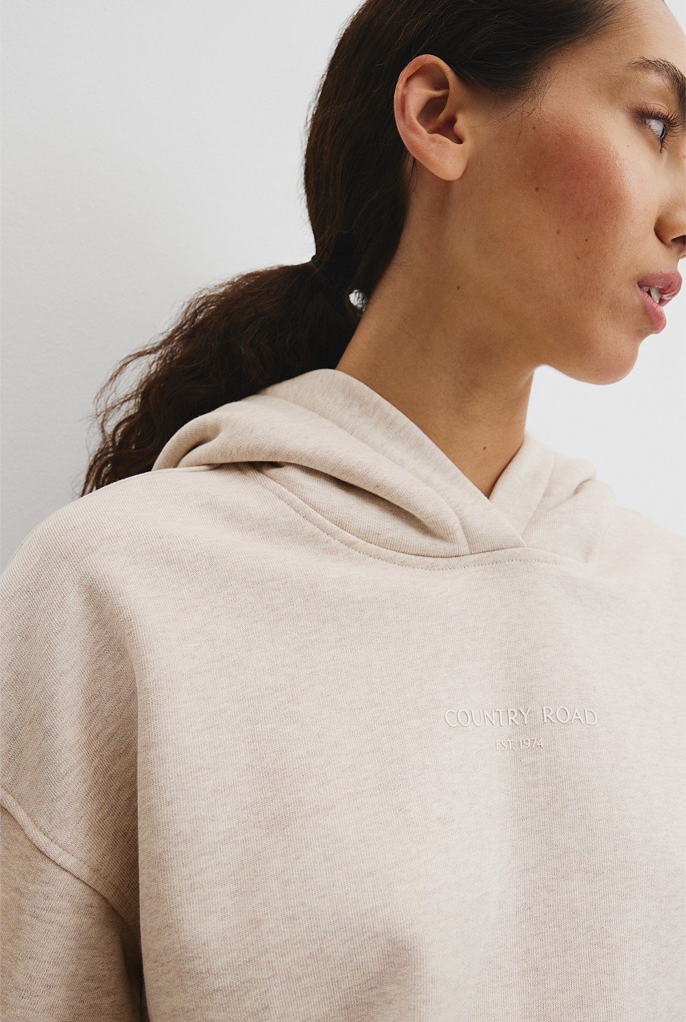 Australian Good Earth Cotton Pull Over Hooded Sweat