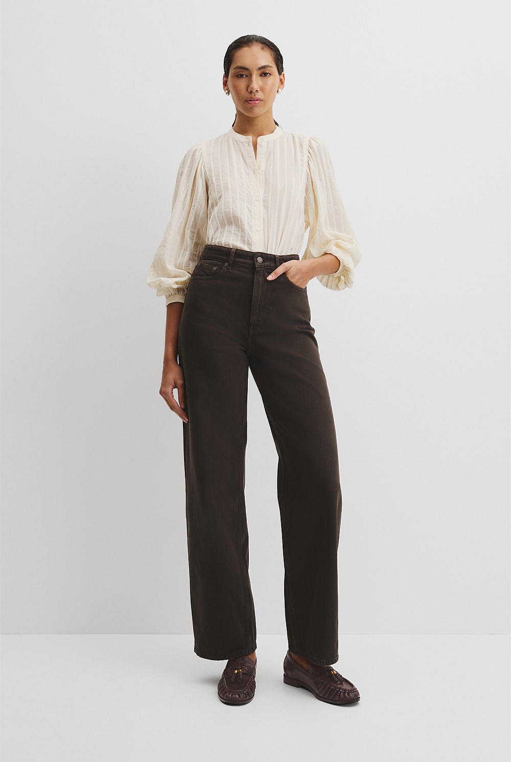 Textured Dolman Blouse