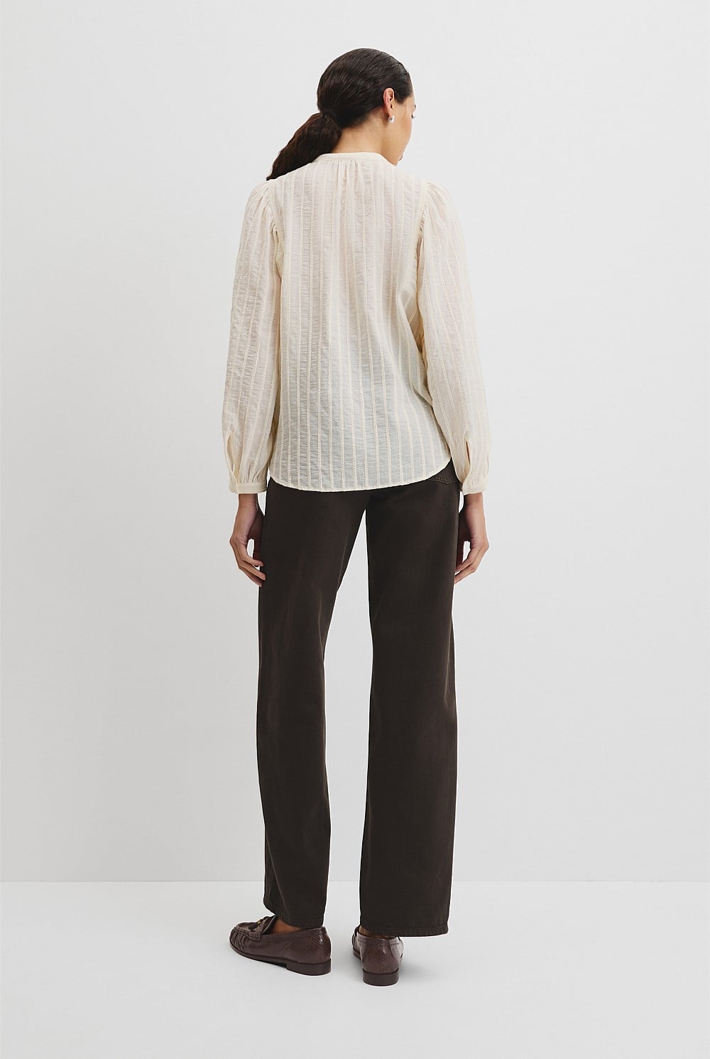 Textured Dolman Blouse