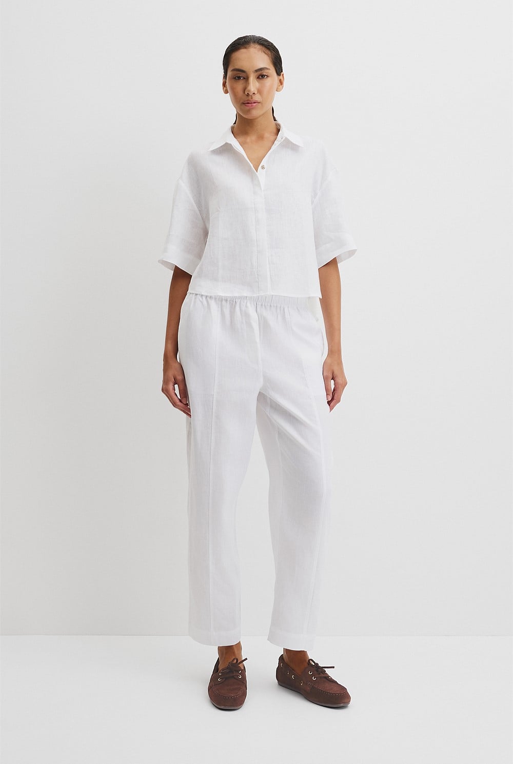 Organically Grown Linen Boxy Fit Shirt
