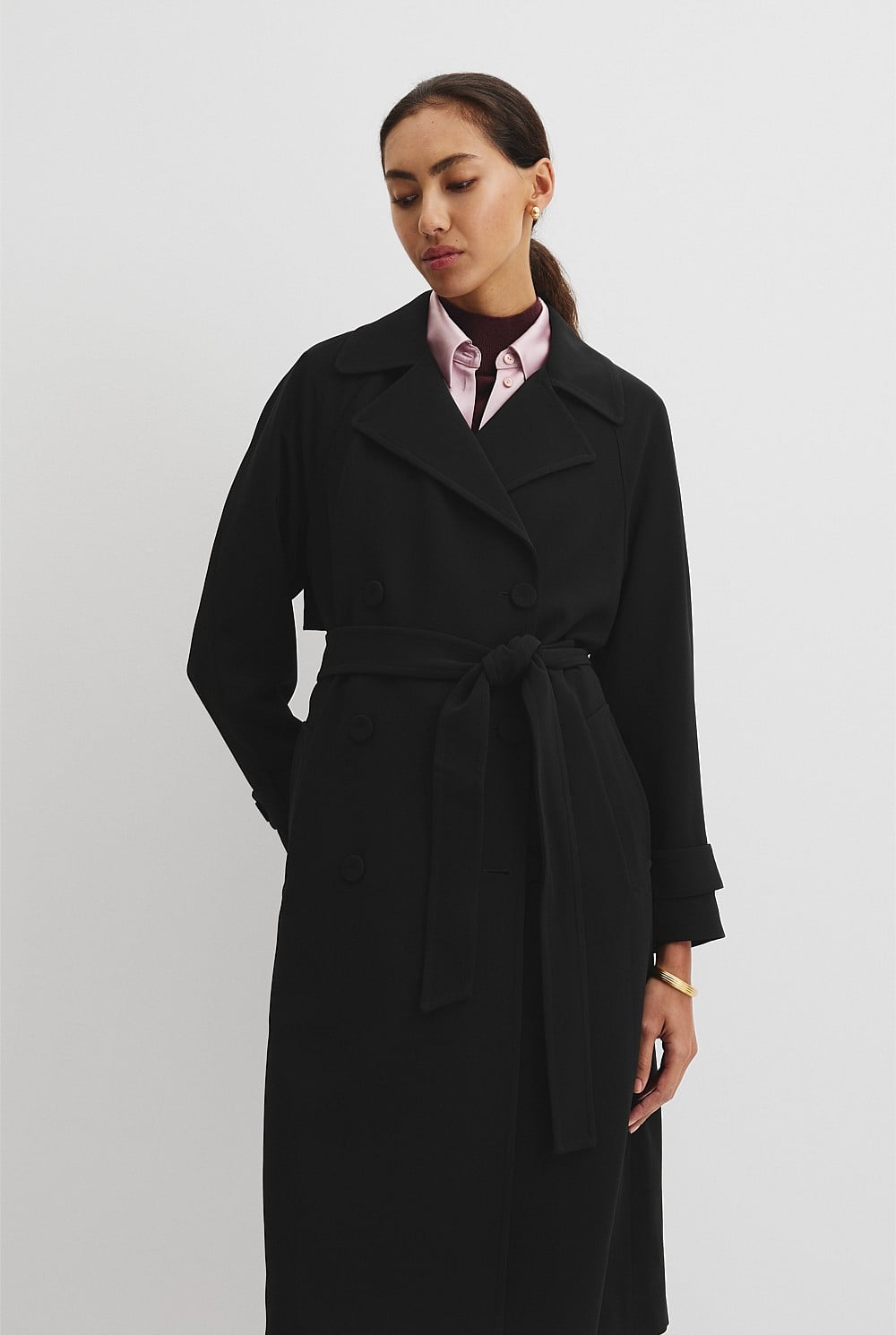 Soft Crepe Trench