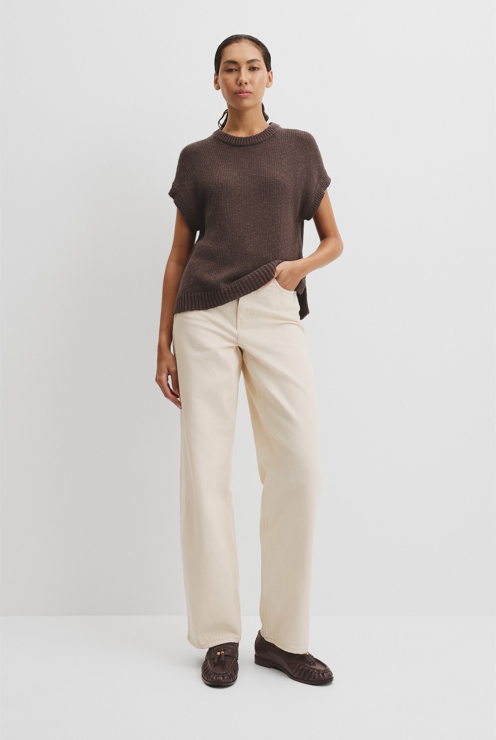 Textured Knit T-Shirt