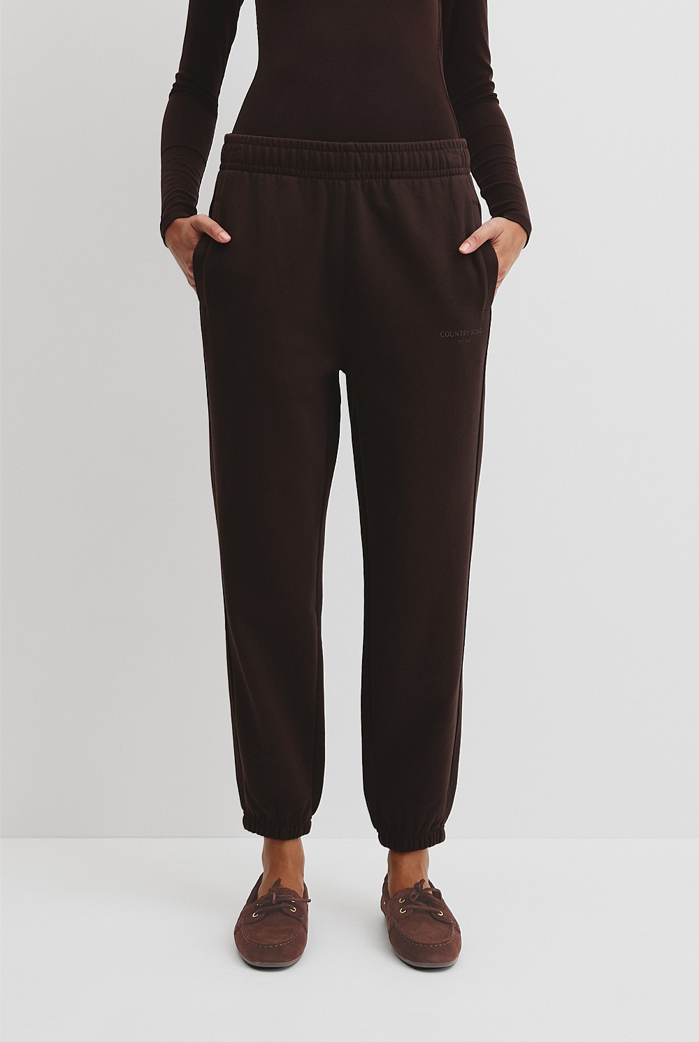 Australian Good Earth Cotton Cuffed Track Pant