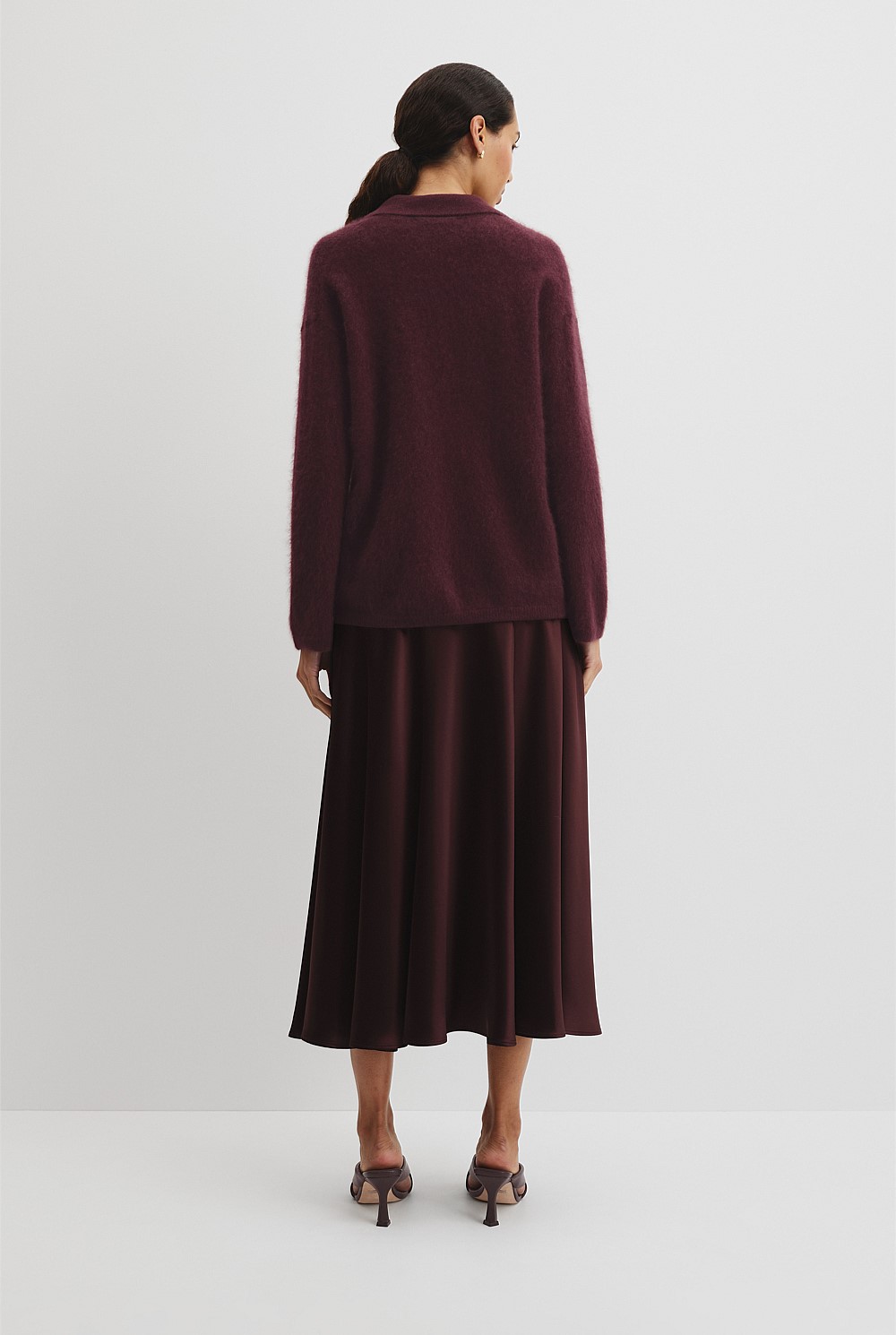 Fluffy Collared Knit