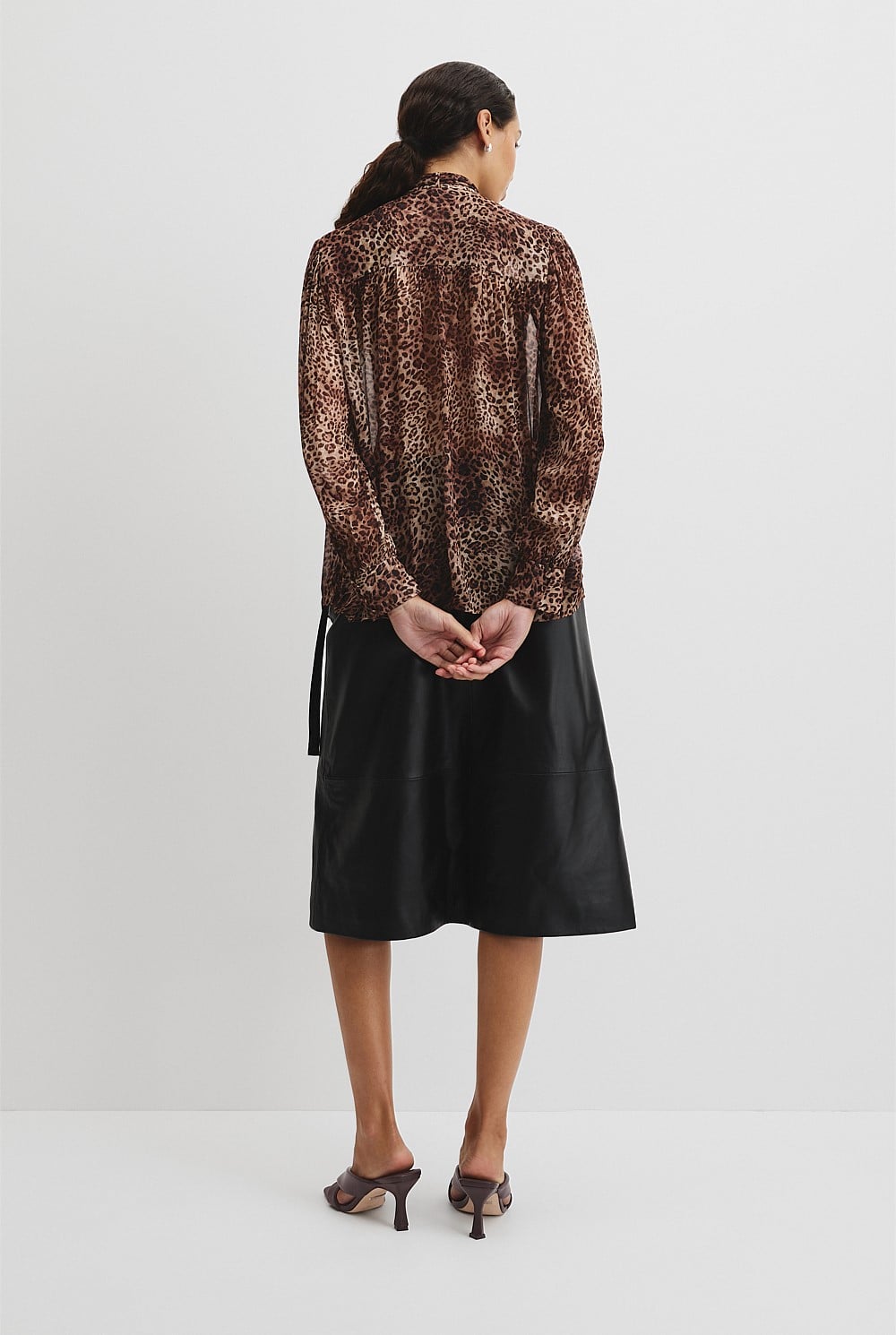 Print Pussybow Blouse