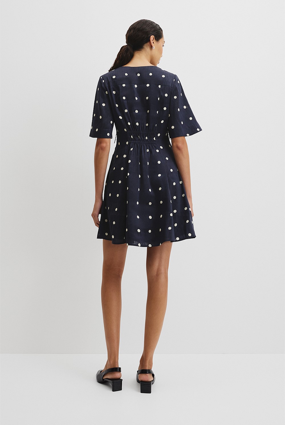 Print Panelled Mini Dress