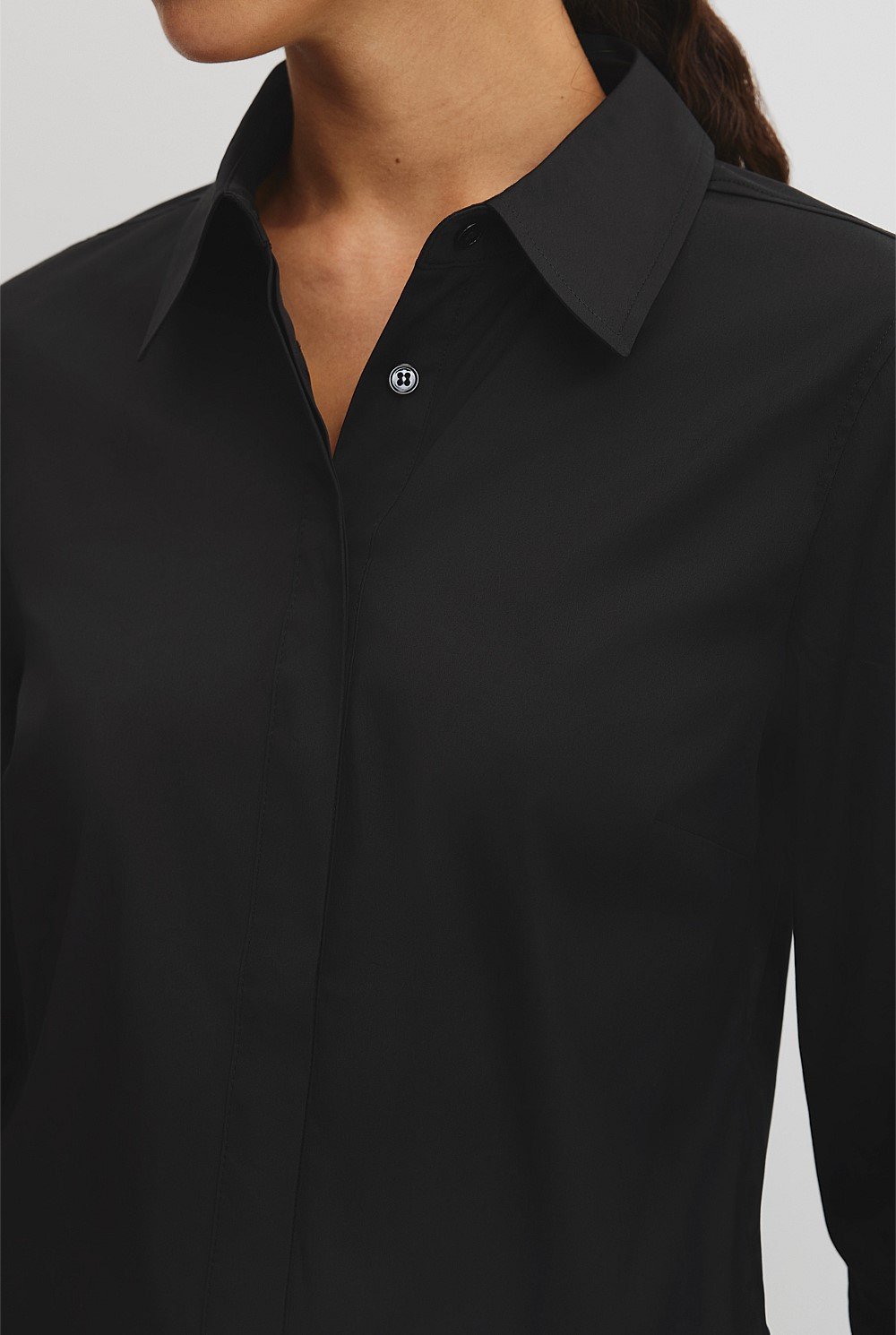 Stretch Slim Fit Poplin Shirt