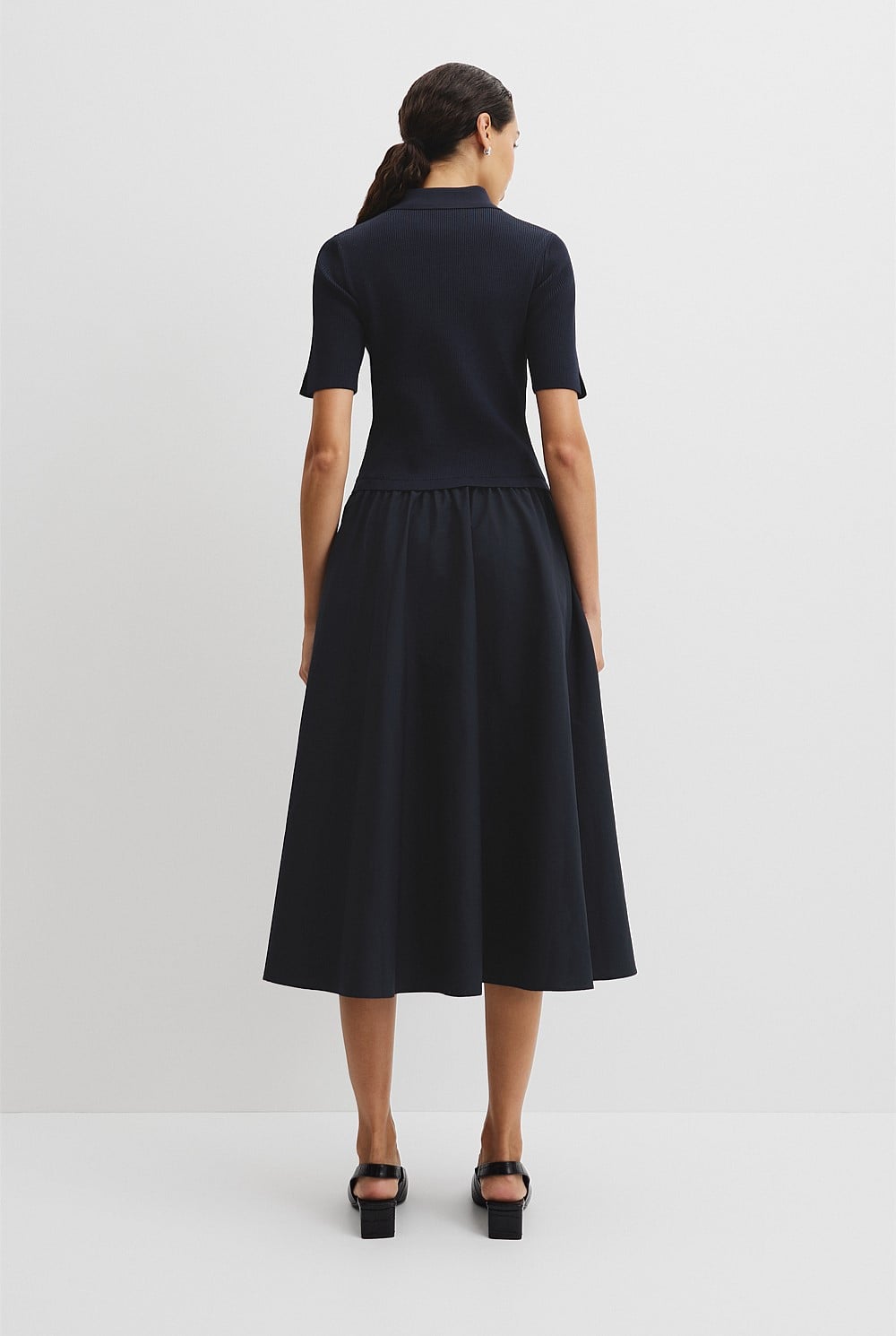 Mix Media Knit Dress